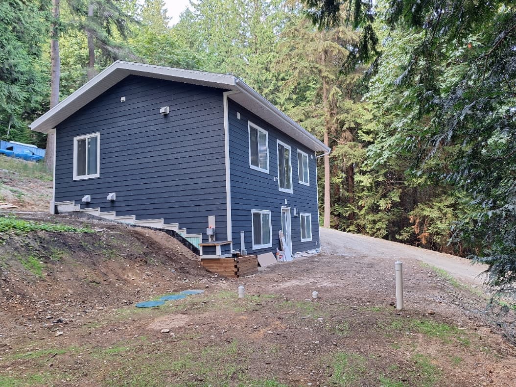 Completed ICF house exterior