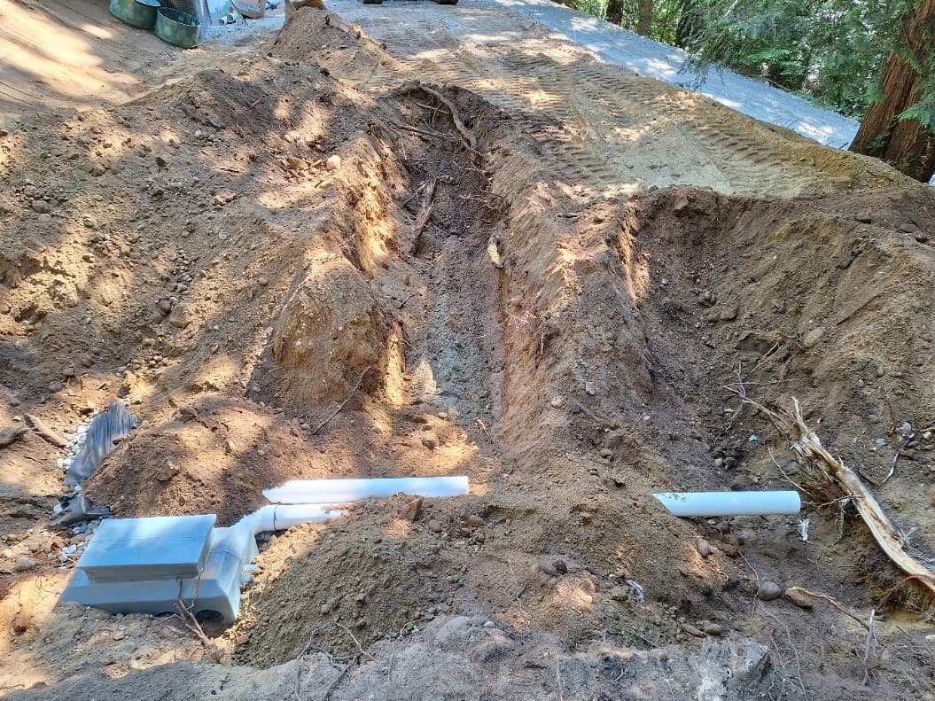 Septic field layout